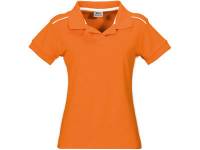 Рубашка поло "Backhand" женская оранжевый/белый