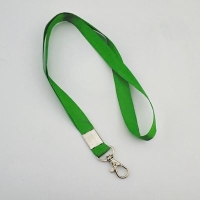 Шнур для бейджа 1,5см с метал.карабином (зеленый)