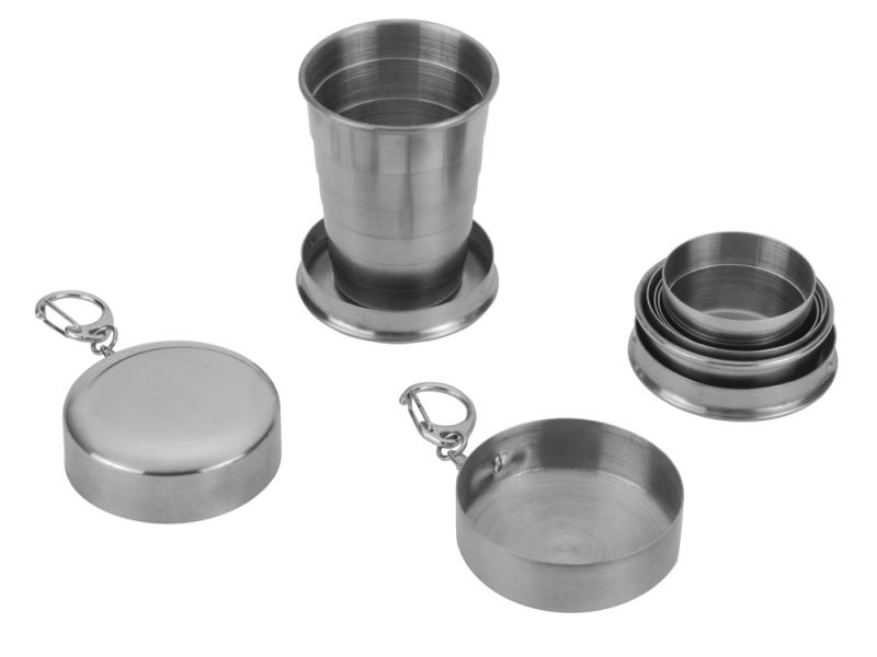 Термос в кожаном чехле, бордовый